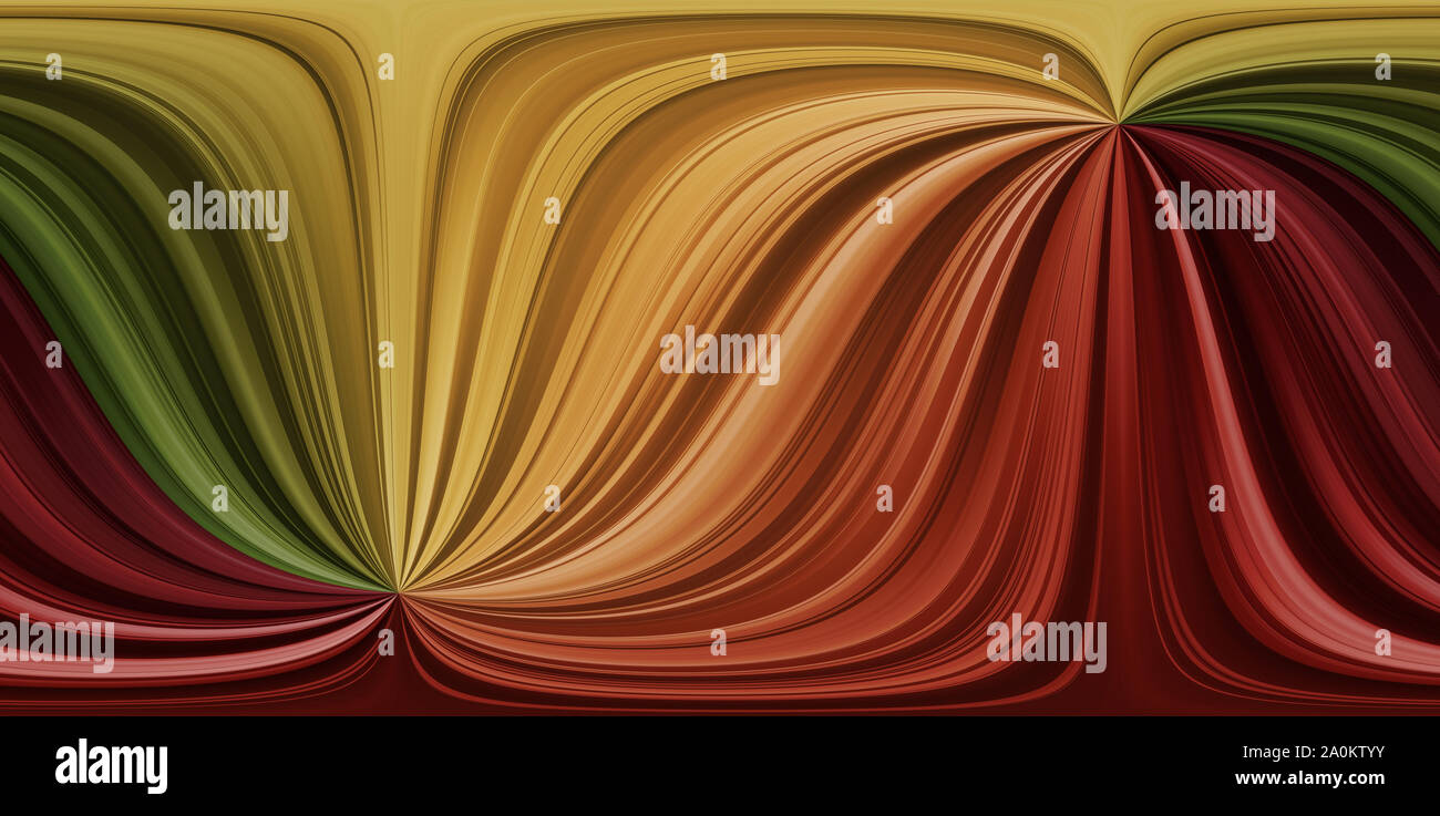 Rosso, arancione, giallo, verde linee curve, abstract sfondo senza giunture Foto Stock