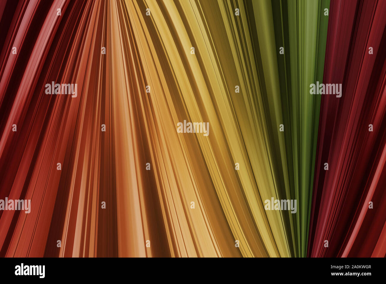 Rosso, arancione, giallo, verde linee verticali, abstract sfondo con effetto di movimento, modello senza giunture Foto Stock