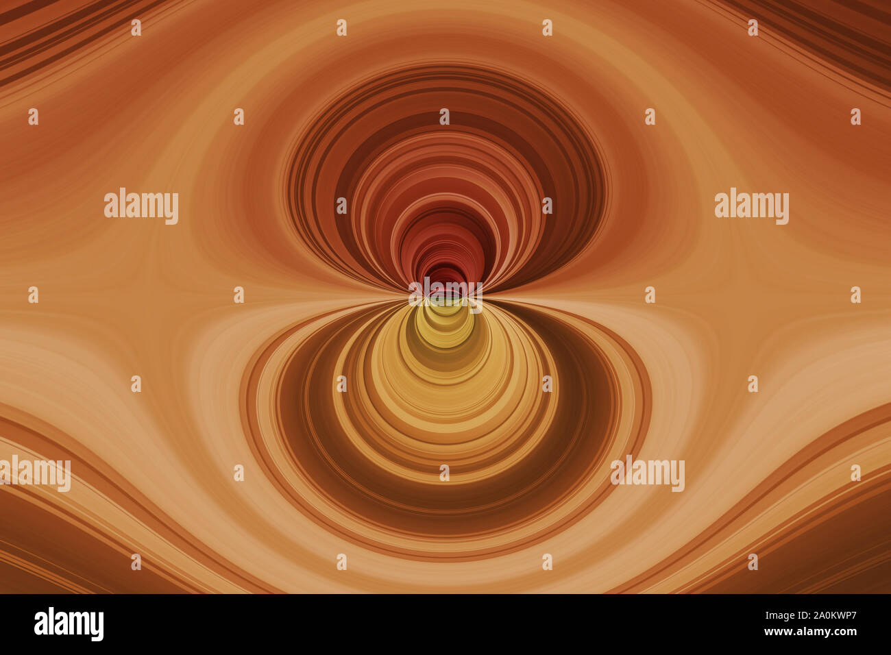 Multicolore linee curve con effetto shperical, abstract background di Fractal Foto Stock