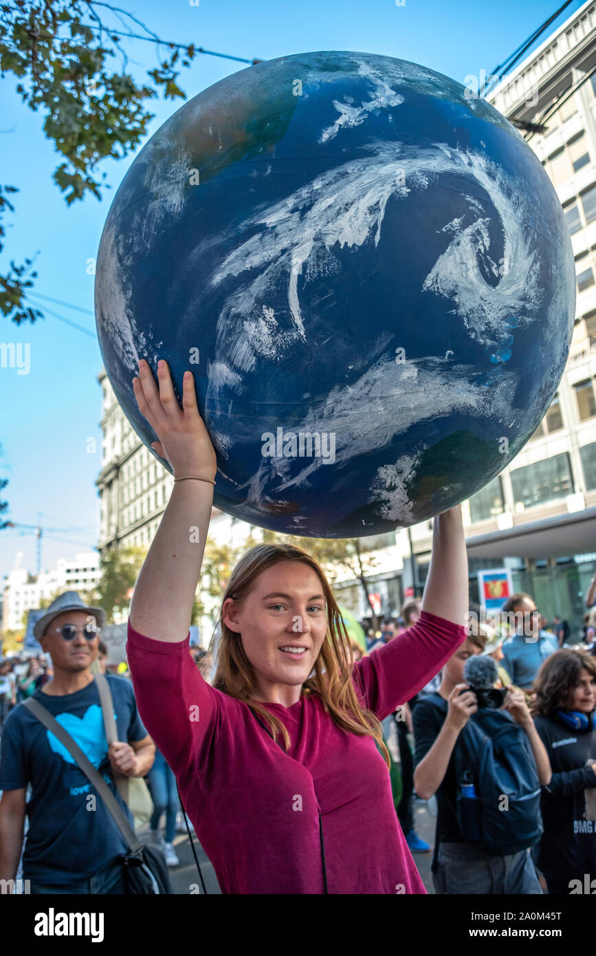 San Francisco, Stati Uniti d'America. Xx Settembre, 2019. Sciopero degli studenti per il clima marzo, uno dei molti clima globale colpisce in questo giorno in tutto il mondo. Credito: Shelly Rivoli Foto Stock