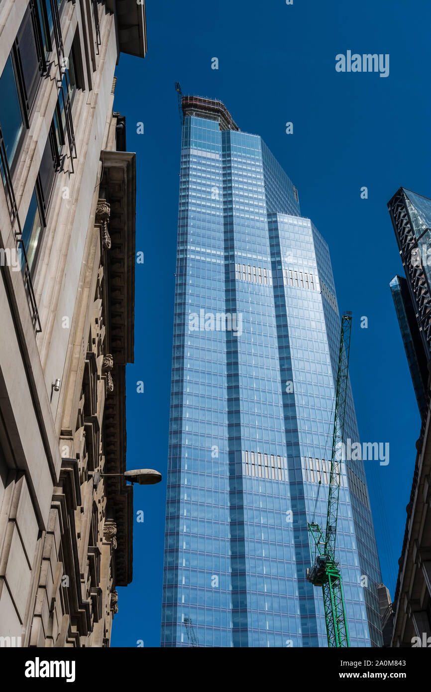 22 Bishopsgate grattacielo in via di completamento, City of London, England, Regno Unito Foto Stock