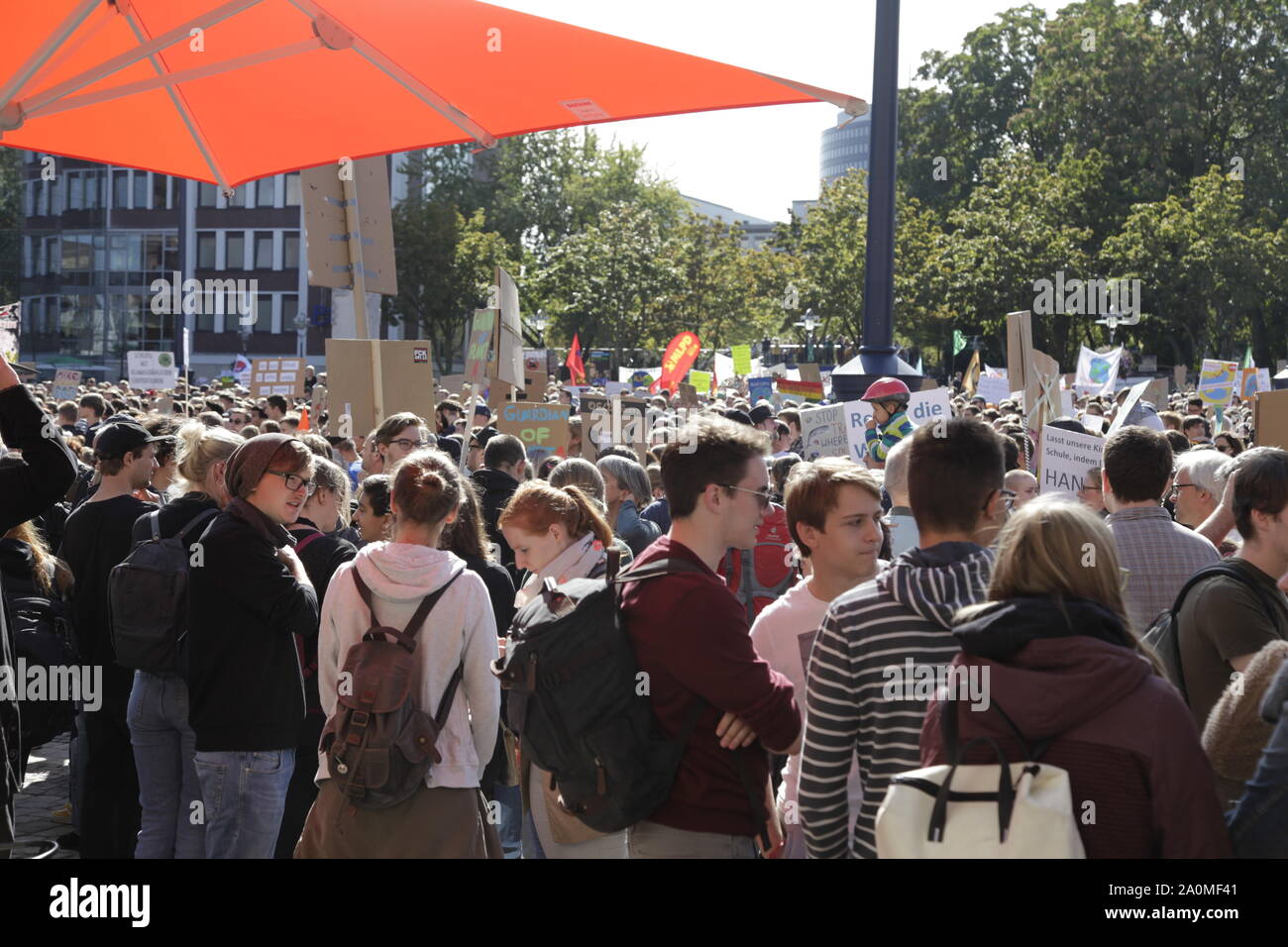 Protesta climatica fuori dall'edificio del consiglio di Stadt Dortmund Foto Stock