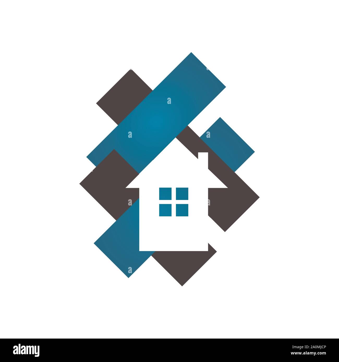 Realty Immobiliare vettore logo design per attività immobiliare ipotecario e corporate Illustrazione Vettoriale