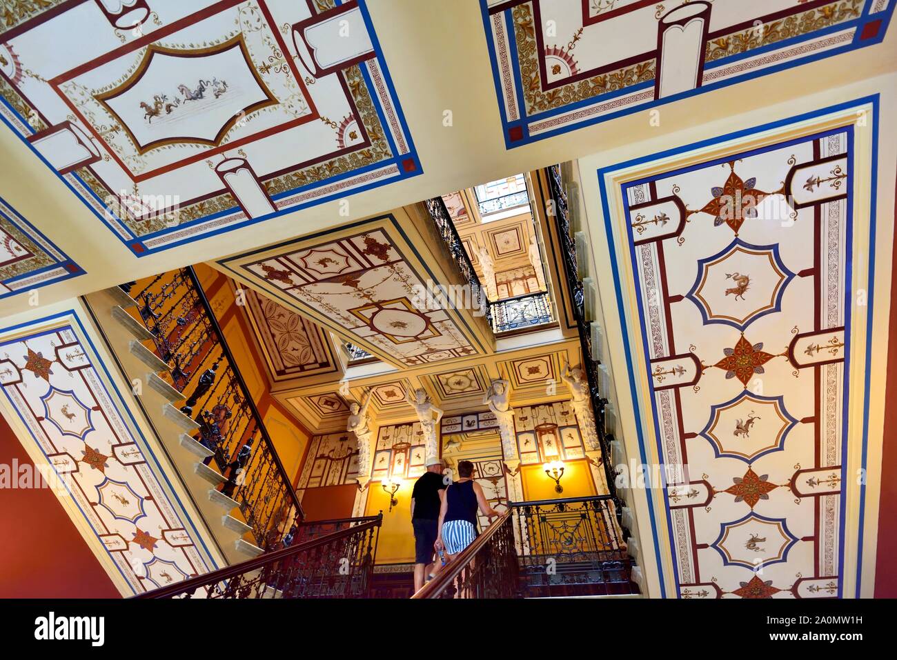 Palazzo Achilleion,Gastouri,l'isola di Corfù, isole Ionie, Grecia Foto Stock