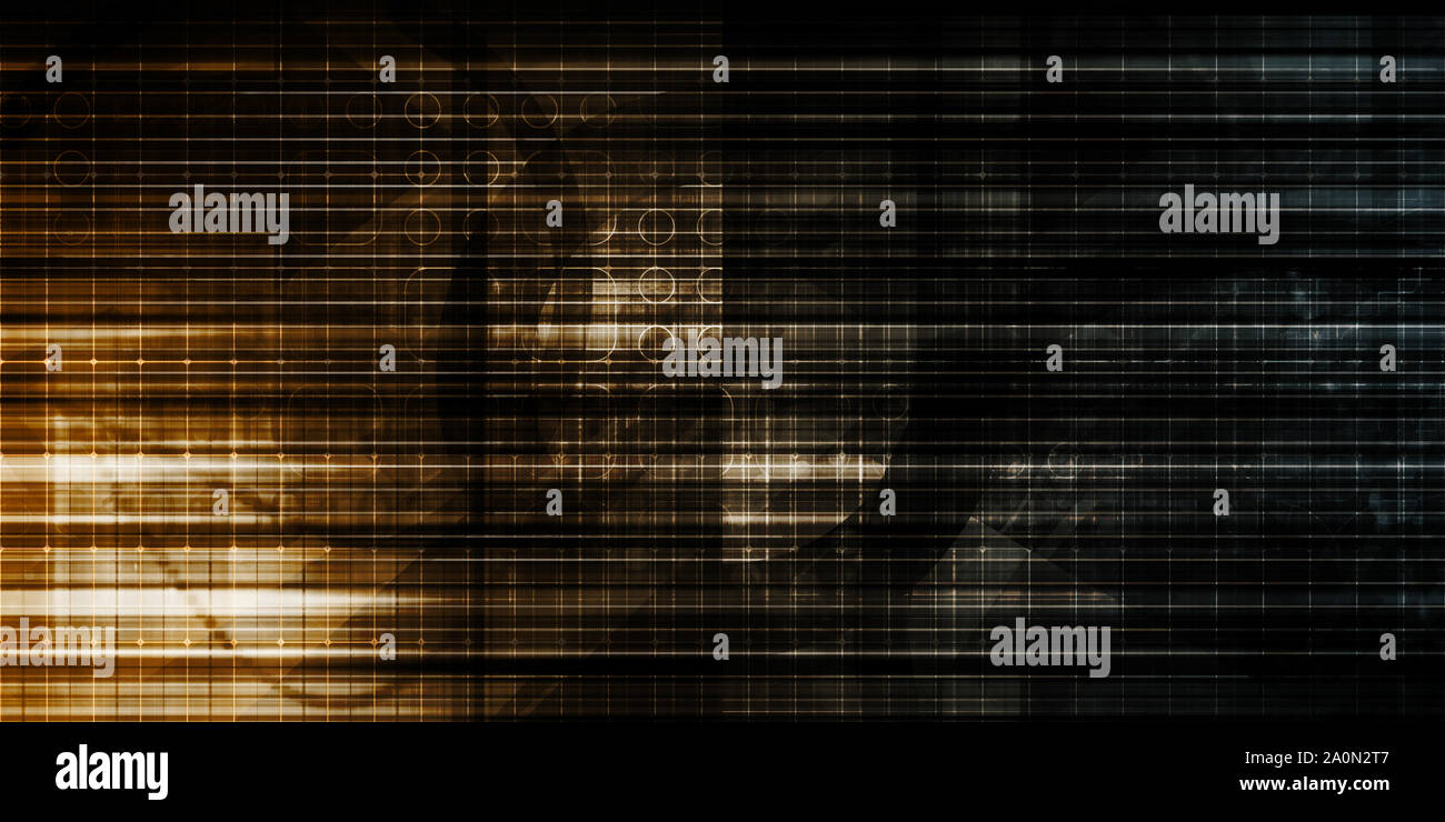 Sicurezza astratto come una nozione tecnica di sfondo Foto Stock