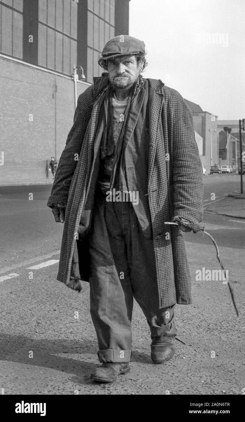 Tempi duri, giù e Outs, Newcastle, 1970s Foto Stock