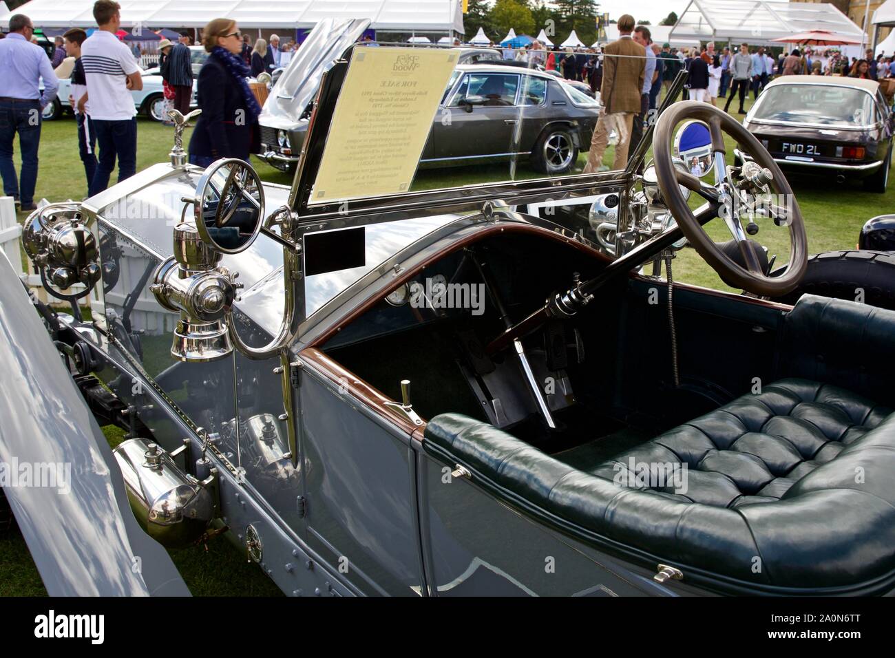 1911 Rolls Royce Silver Ghost '1701' in mostra presso il 2019 Salon Privé presso il Palazzo di Blenheim, Oxfordshire Foto Stock