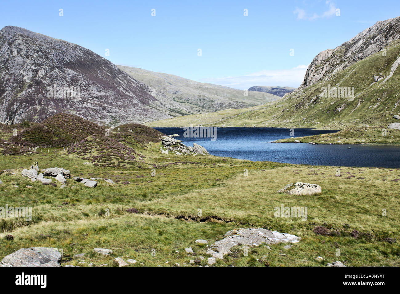 Una vista del Welsh montagne vicino Snowdon Foto Stock