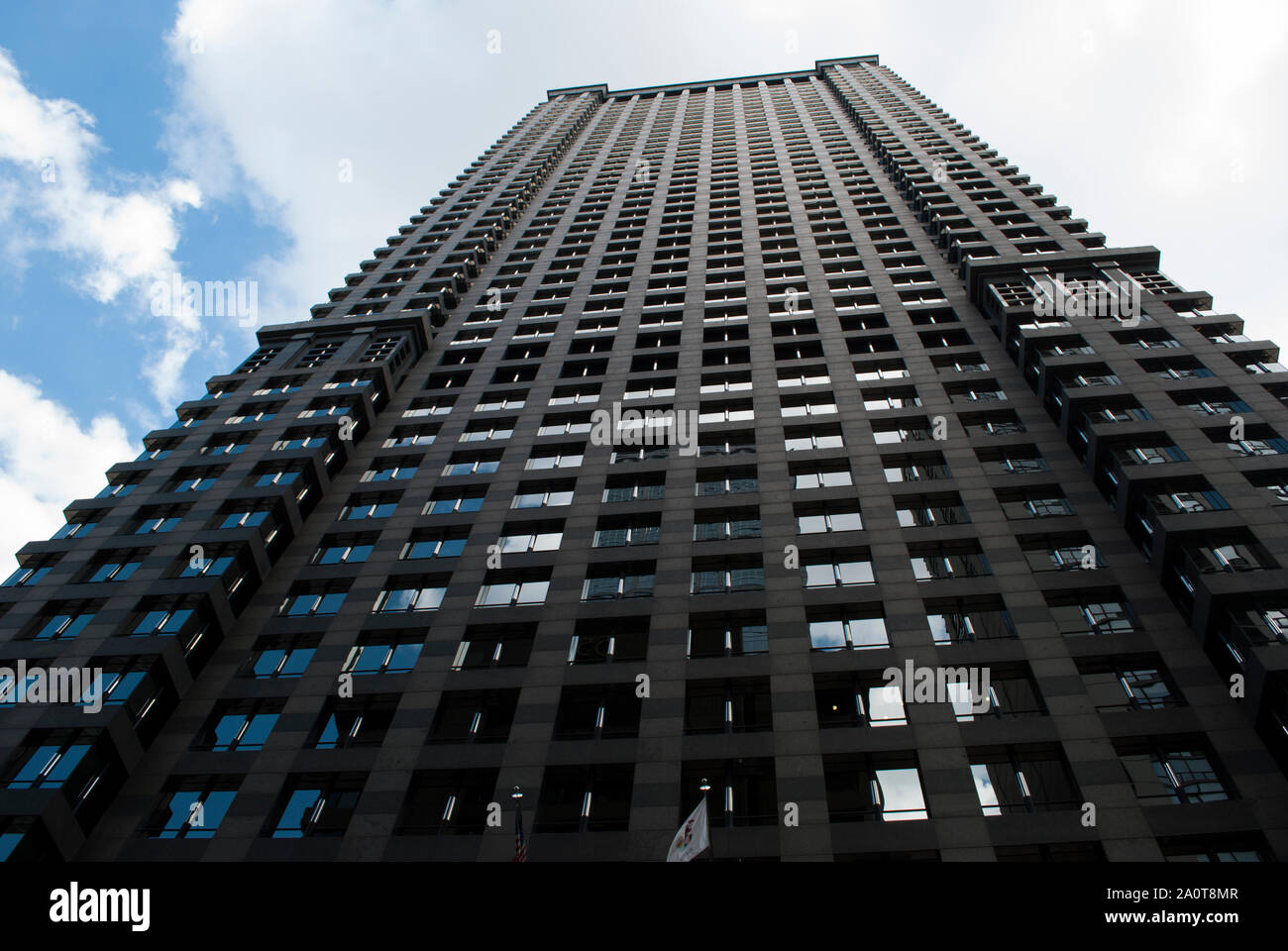 Architettura moderna pattern. Grattacieli. Cellule, disegno geometrico. Stile urbano. Background Industriale. Foto Stock