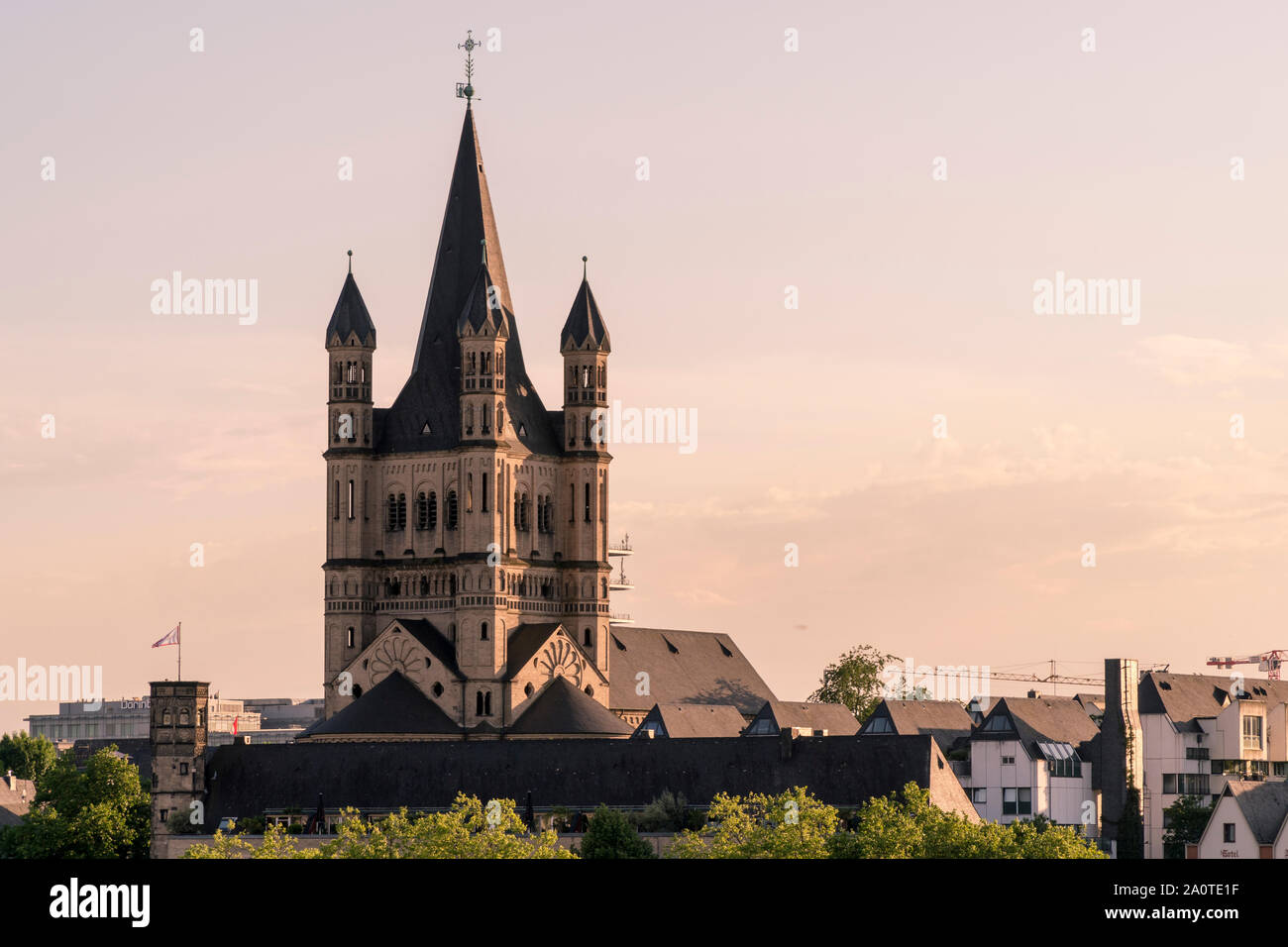 Chiesa del grande san Martino a Colonia Foto Stock