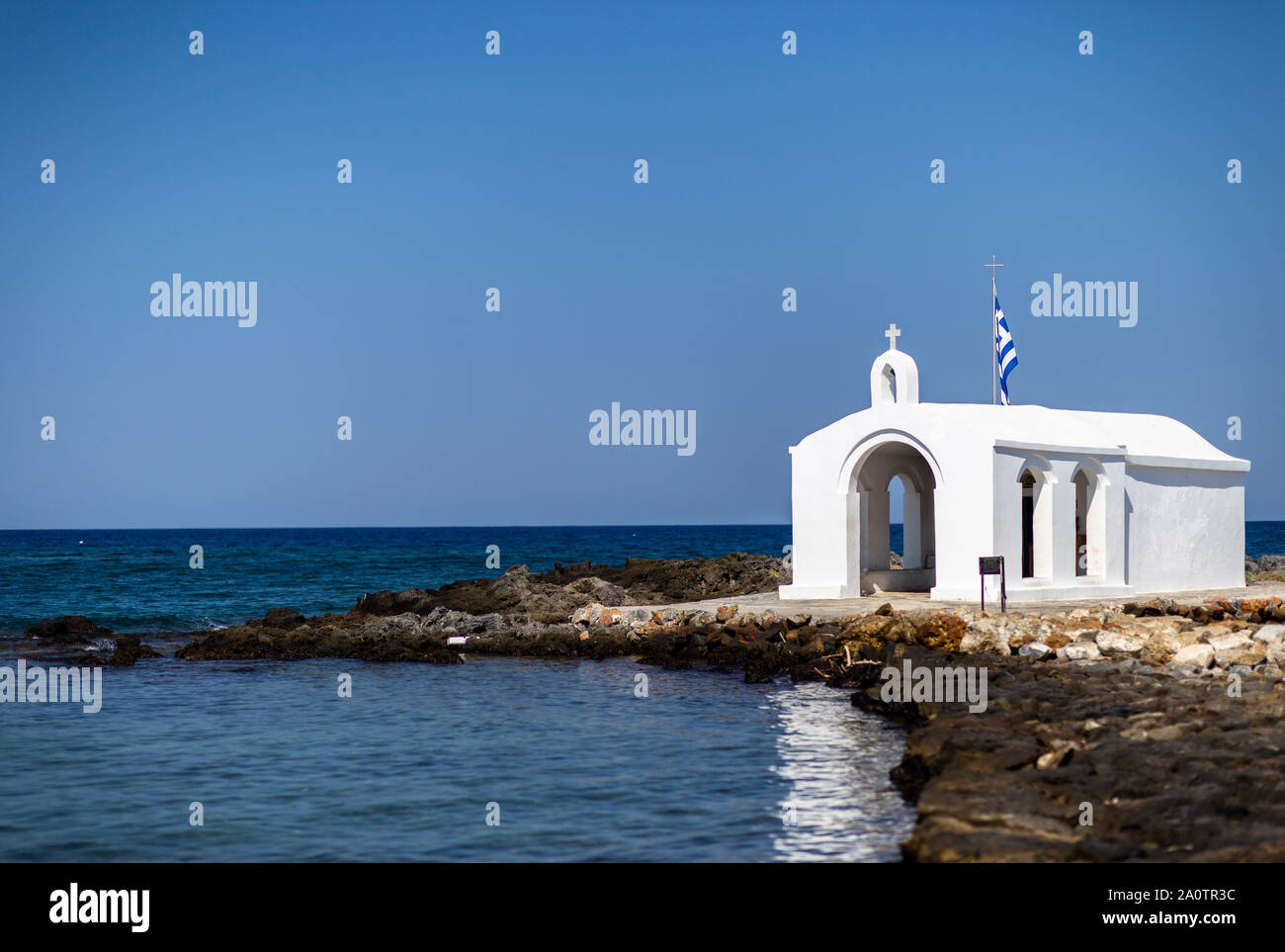 Agios Nikolaos (San Nicola) chiesa nel villaggio di Giorgoupoli, Creta, Grecia Foto Stock