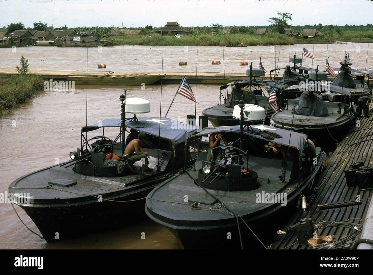 Stati Uniti d'America Vietnam-Krieg / Guerra del Vietnam - PBR imbarcazione di pattuglia / fluviali River - Contrassegnare I / Mk I Foto Stock