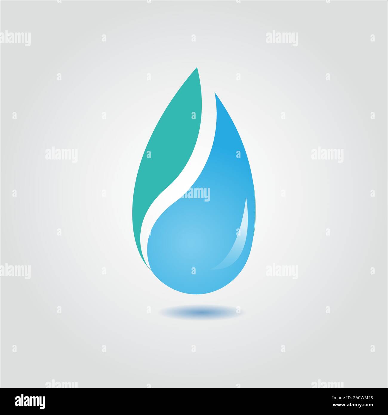 Acqua goccia di liquido fresco Aqua logo a forma di onda modello icona pulire EPS vettoriali 10 per business card ETC Illustrazione Vettoriale