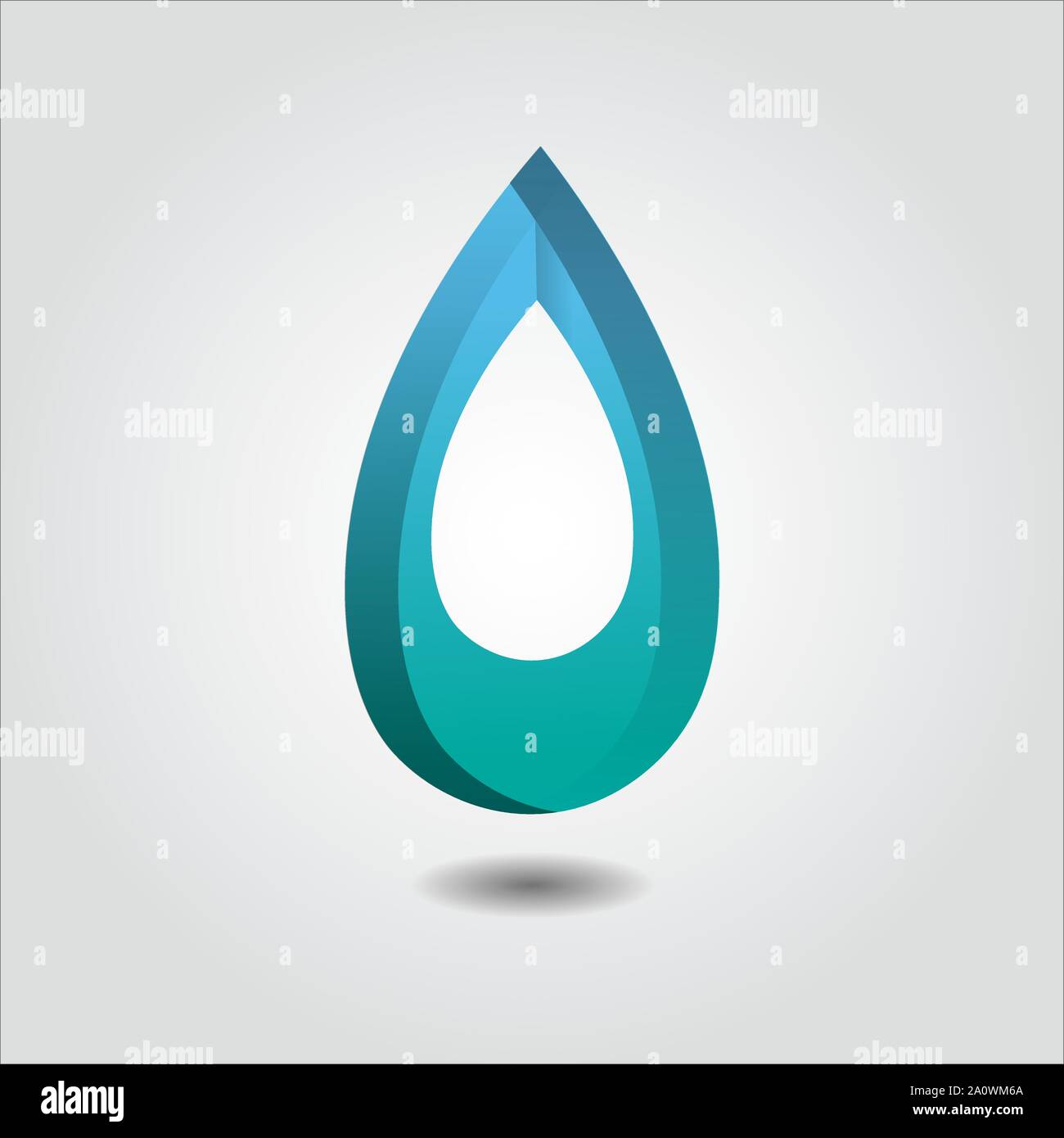 Acqua goccia di liquido fresco Aqua logo a forma di onda modello icona pulire EPS vettoriali 10 per business card ETC Illustrazione Vettoriale