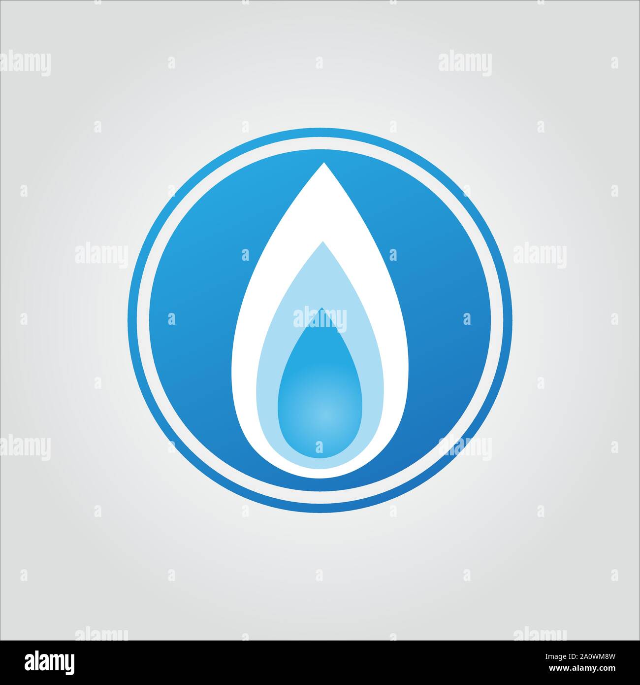 Acqua goccia di liquido fresco Aqua logo a forma di onda modello icona pulire EPS vettoriali 10 per business card ETC Illustrazione Vettoriale