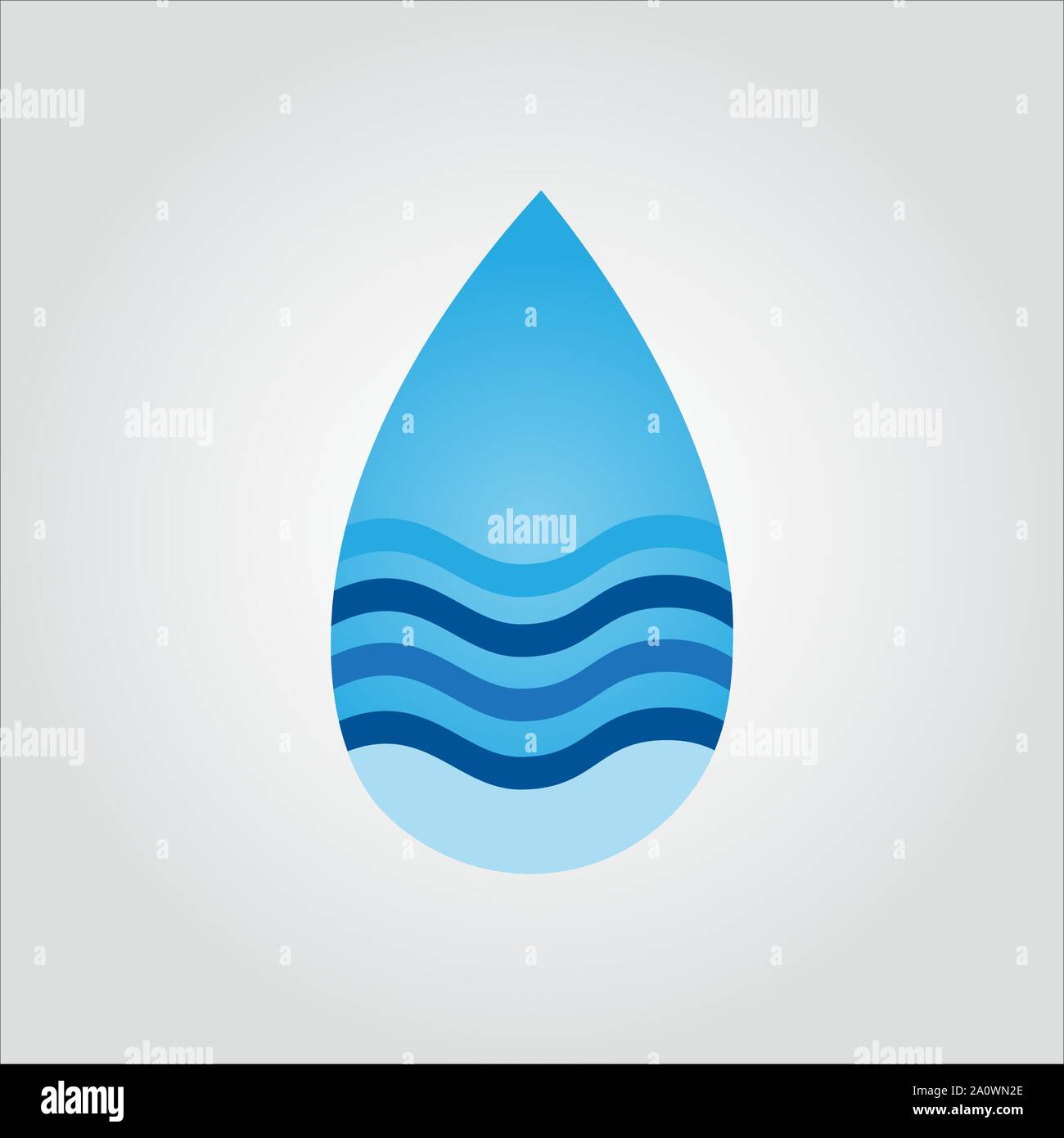 Acqua goccia di liquido fresco Aqua logo a forma di onda modello icona pulire EPS vettoriali 10 per business card ETC Illustrazione Vettoriale