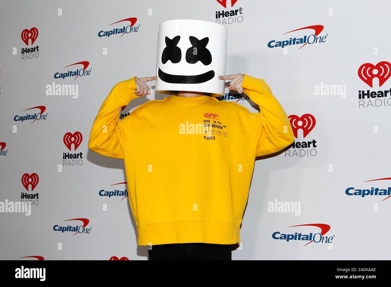 Las Vegas, NV, Stati Uniti d'America. Xxi Sep, 2019. Marshmellow presso gli arrivi per 2019 iHeartRadio Music Festival - SAT, T-Mobile Arena, Las Vegas NV, Settembre 21, 2019. Credito: JA/Everett raccolta/Alamy Live News Foto Stock