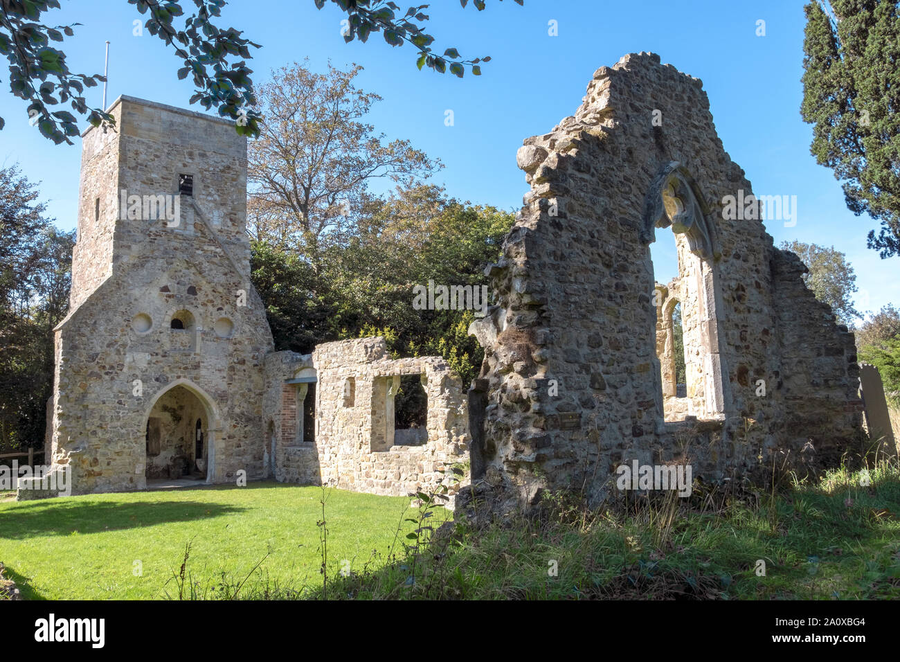 Old St Helen's Chiesa, minerale, Hastings, East Sussex Foto Stock