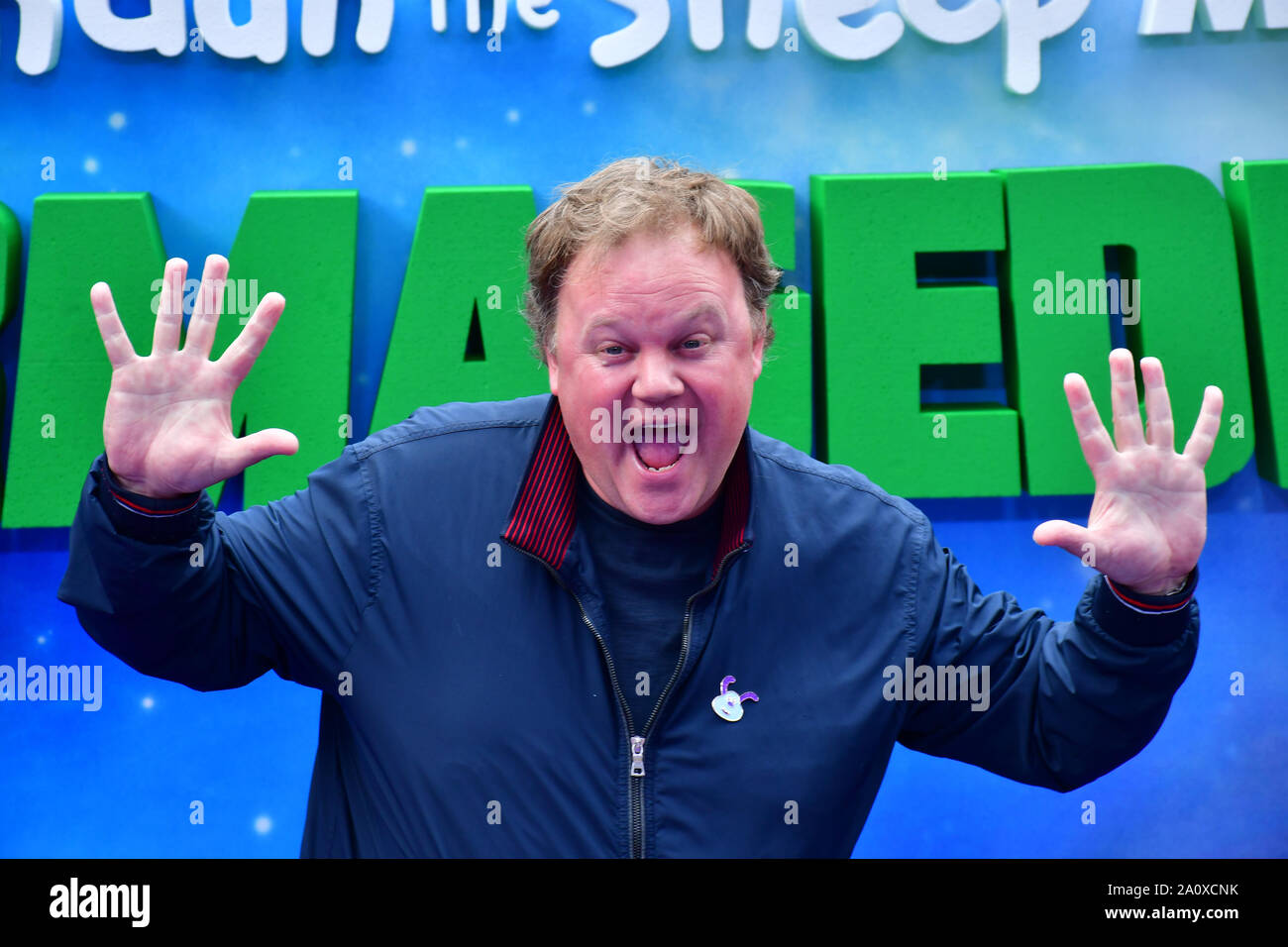 Londra, Regno Unito. Il 22 settembre, 2019. Justin Fletcher frequentare il Shaun la pecora filmato: Farmageddon, di ODEON LUXE il 22 settembre 2019, Londra, UK Credit: capitale dell'immagine/Alamy Live News Foto Stock