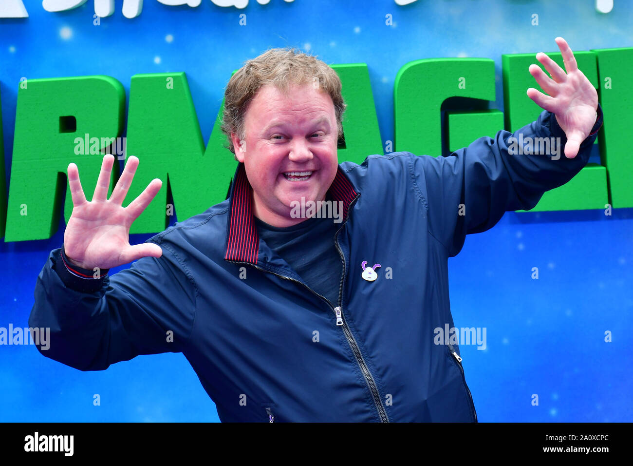 Londra, Regno Unito. Il 22 settembre, 2019. Justin Fletcher frequentare il Shaun la pecora filmato: Farmageddon, di ODEON LUXE il 22 settembre 2019, Londra, UK Credit: capitale dell'immagine/Alamy Live News Foto Stock