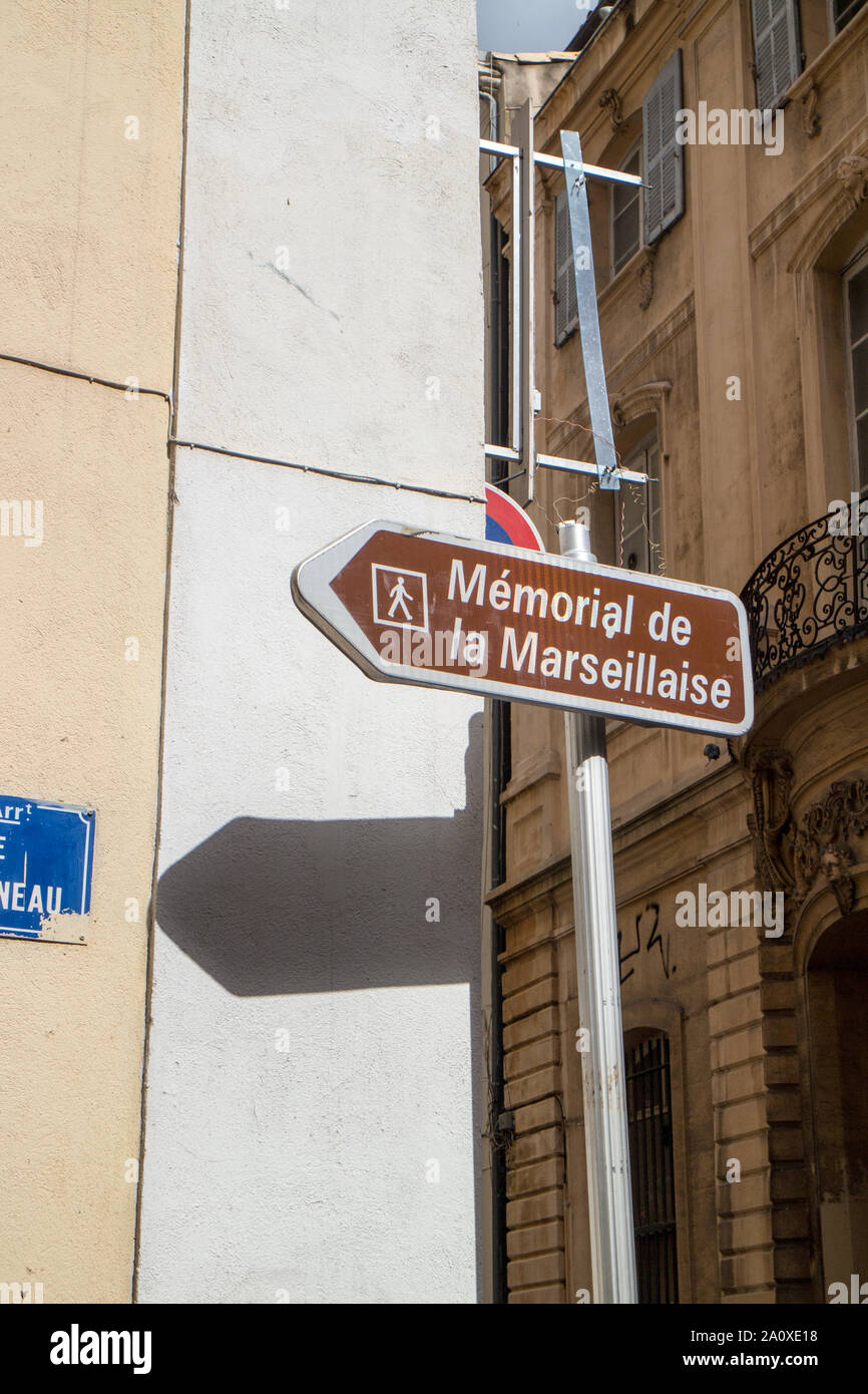 Le Mémorial de la Marseillaise a Marsiglia Foto Stock