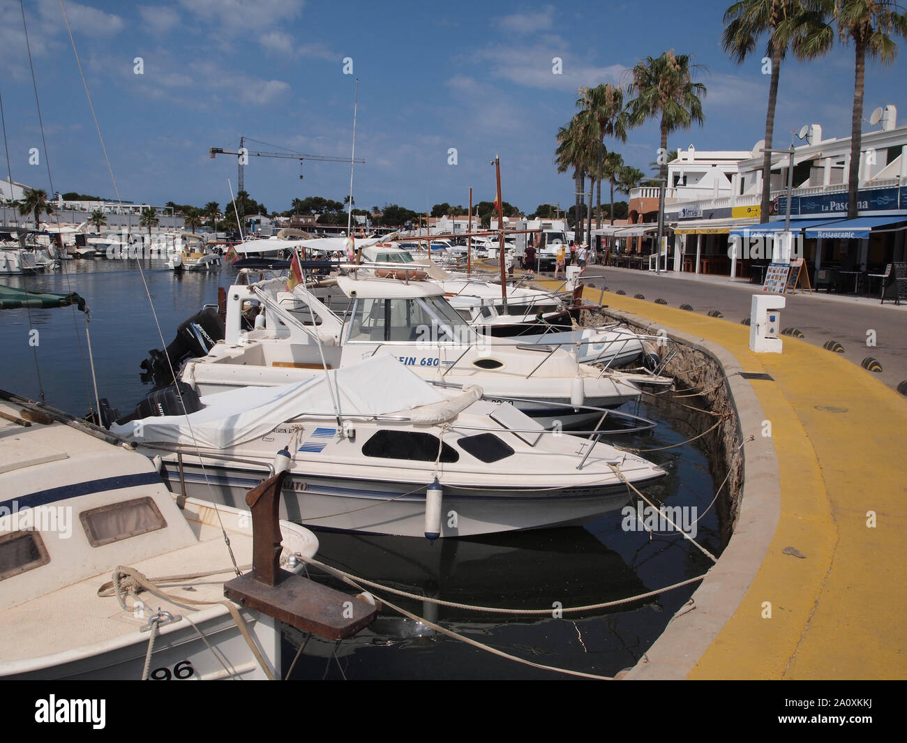 Marina di Cala'n Bosch, Menorca Foto Stock
