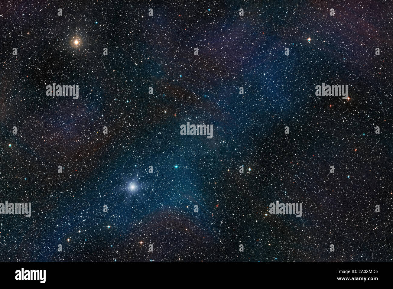 Star campo spazio esterno texture di sfondo. Interstellare concetto cosmico Foto Stock