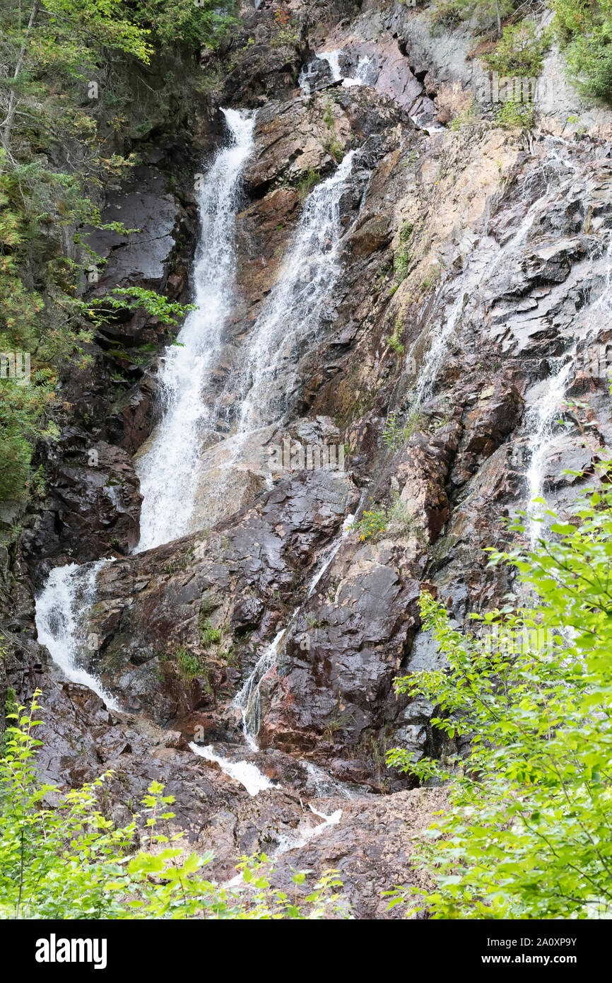 Black Beaver Falls, Agawa Canyon, Ontario, Canada Foto Stock