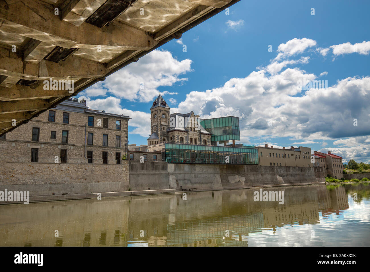 Centro storico della città di Cambridge, Ontario, Canada Foto Stock