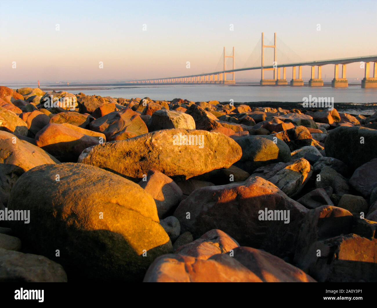 Il Principe di Galles o seconda Severn attraversando il Galles da e per l'Inghilterra Foto Stock