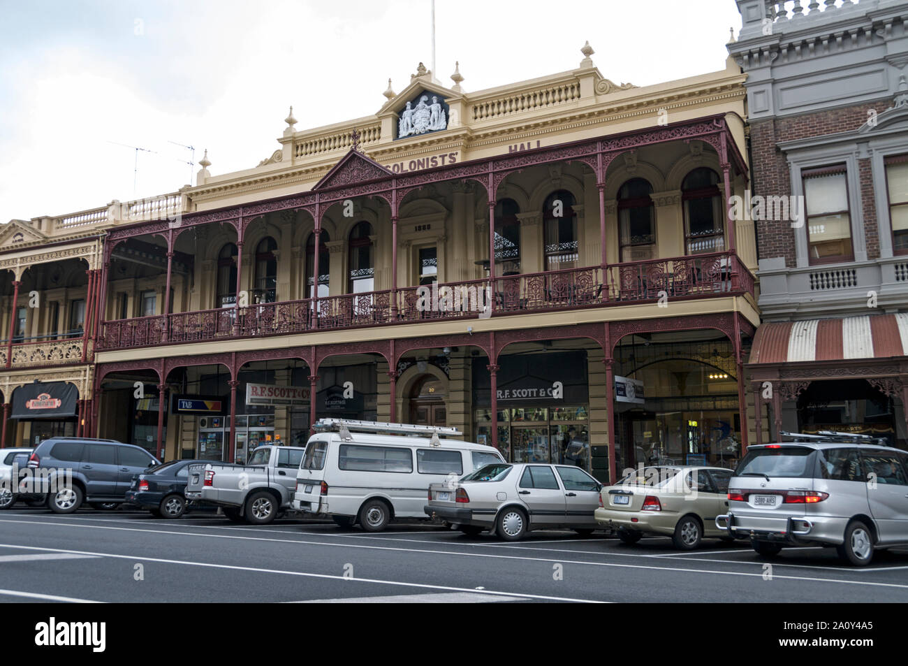 Il stile Vittoriano costruito nel 1887-89 è il colono Hall di Lydiard Street a nord nella città di Ballarat Victoria la più grande città terrestre in Foto Stock