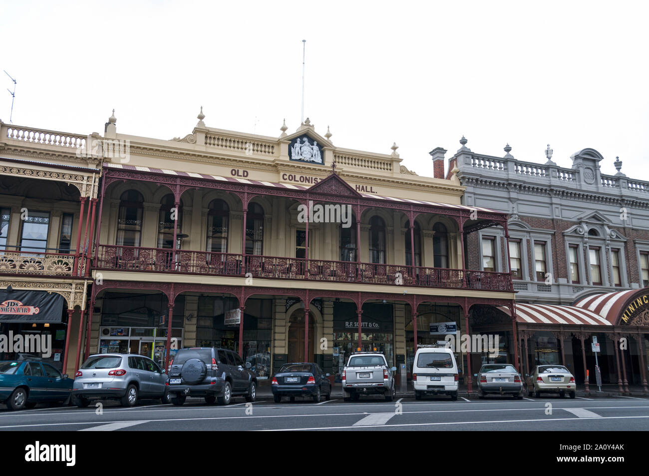 Il stile Vittoriano costruito nel 1887-89 è il colono Hall di Lydiard Street a nord nella città di Ballarat Victoria la più grande città terrestre in Foto Stock