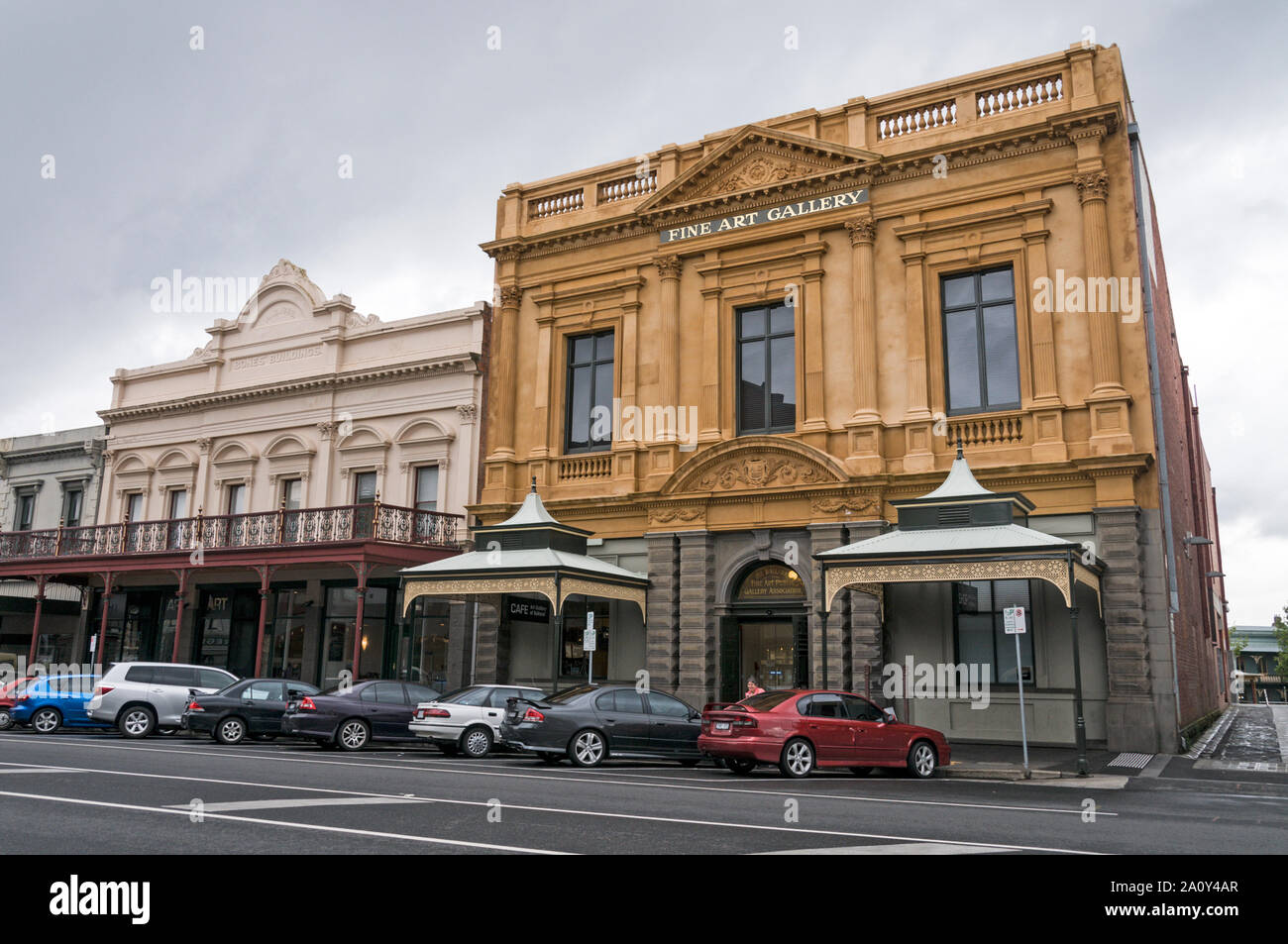 Un Fine Art Gallery di Ballarat in Lydiard Street a nord nella città di Ballarat Victoria la più grande città terrestre nello stato di Victoria, Australia. B Foto Stock