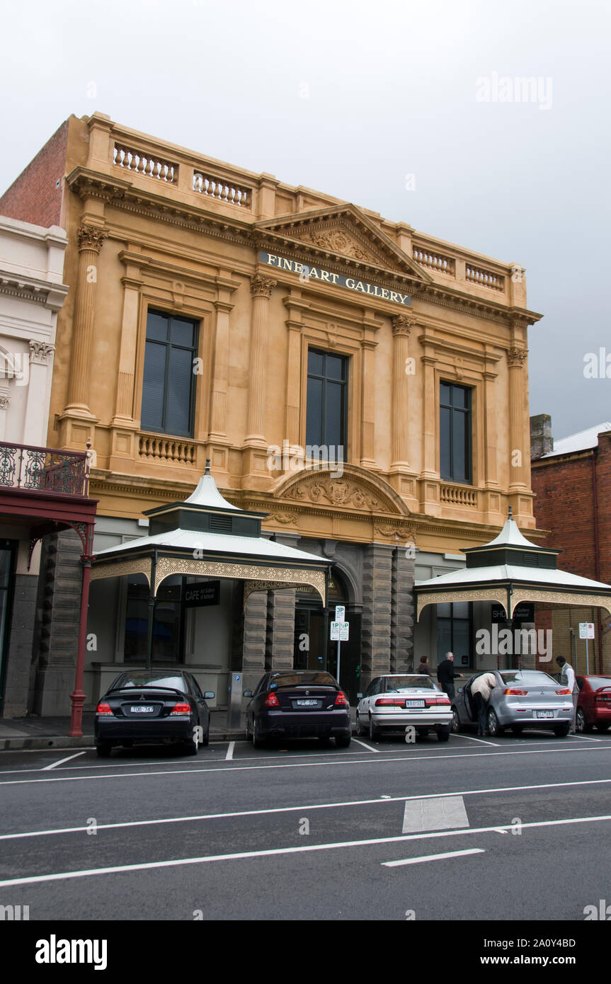 Un Fine Art Gallery di Ballarat in Lydiard Street a nord nella città di Ballarat Victoria la più grande città terrestre nello stato di Victoria, Australia. B Foto Stock
