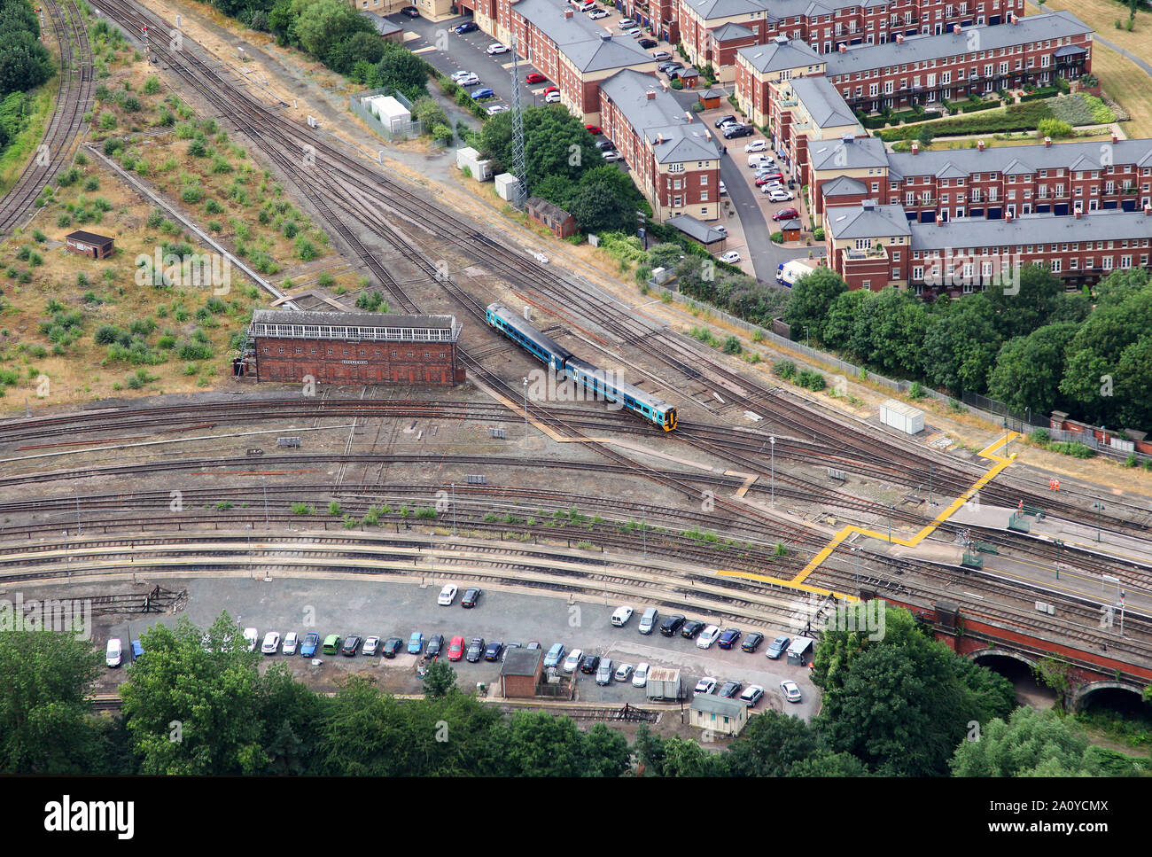 La Stazione di Shrewsbury è a dall'aria. Foto Stock