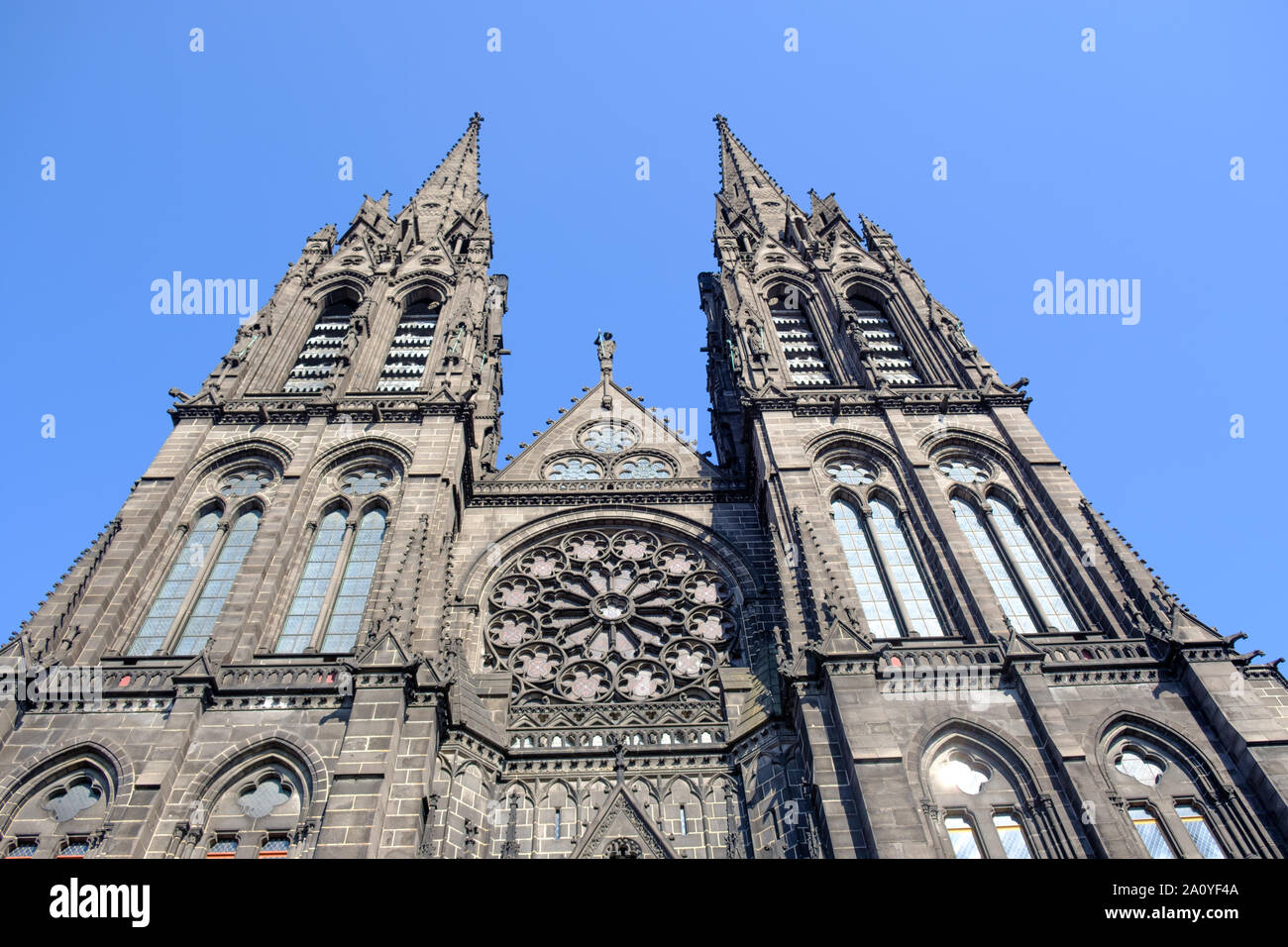 Clermont-Ferrand Duomo (Cattedrale di Nostra Signora dell'assunzione di Clermont-Ferrand) Francia France Foto Stock