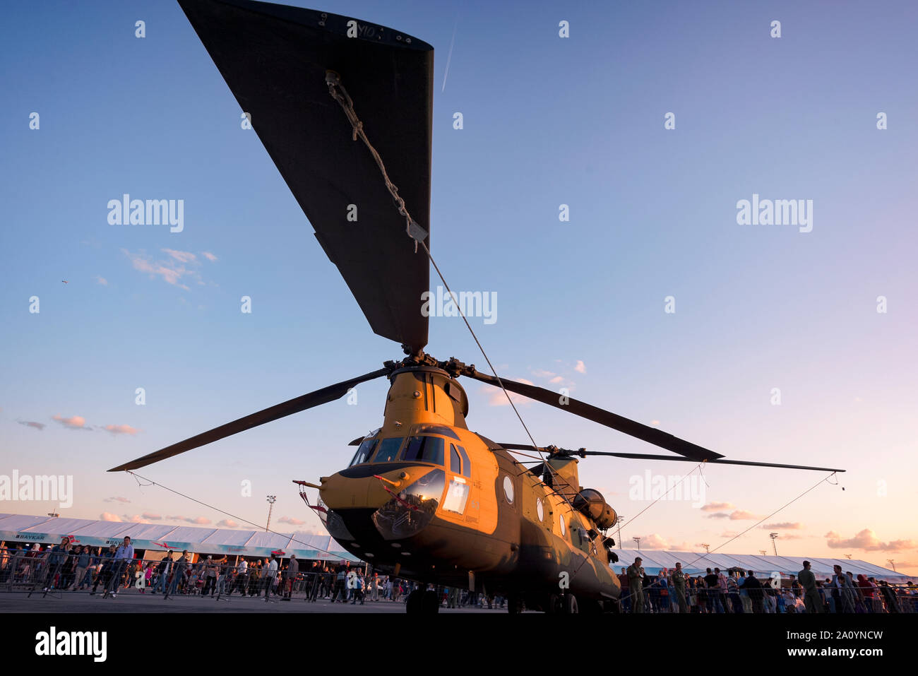 Teknofest 2019 militari di Air force technologies show in aeroporto Ataturk, Istanbul, Turchia. Settembre 21, 2019 Foto Stock