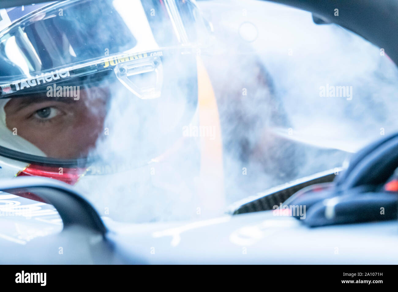 SINGAPORE, 22-09-2019, circuito cittadino di Marina Bay, Singapore GP di Formula 1, Max Verstappen Foto Stock