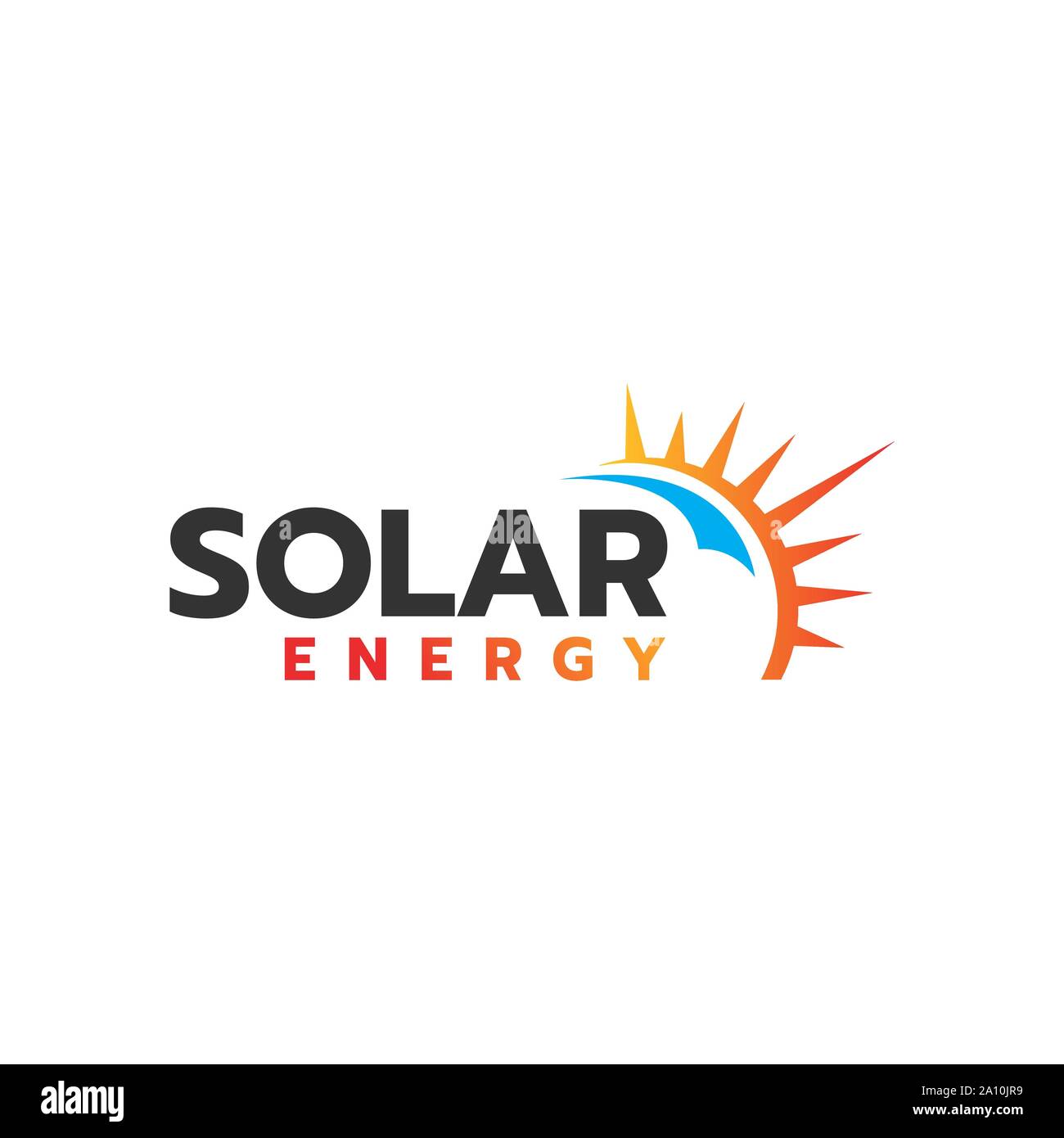 Energia solare pannelli solari logo design vettoriali per energia verde e natura elettricità icona di simbolo Illustrazione Vettoriale