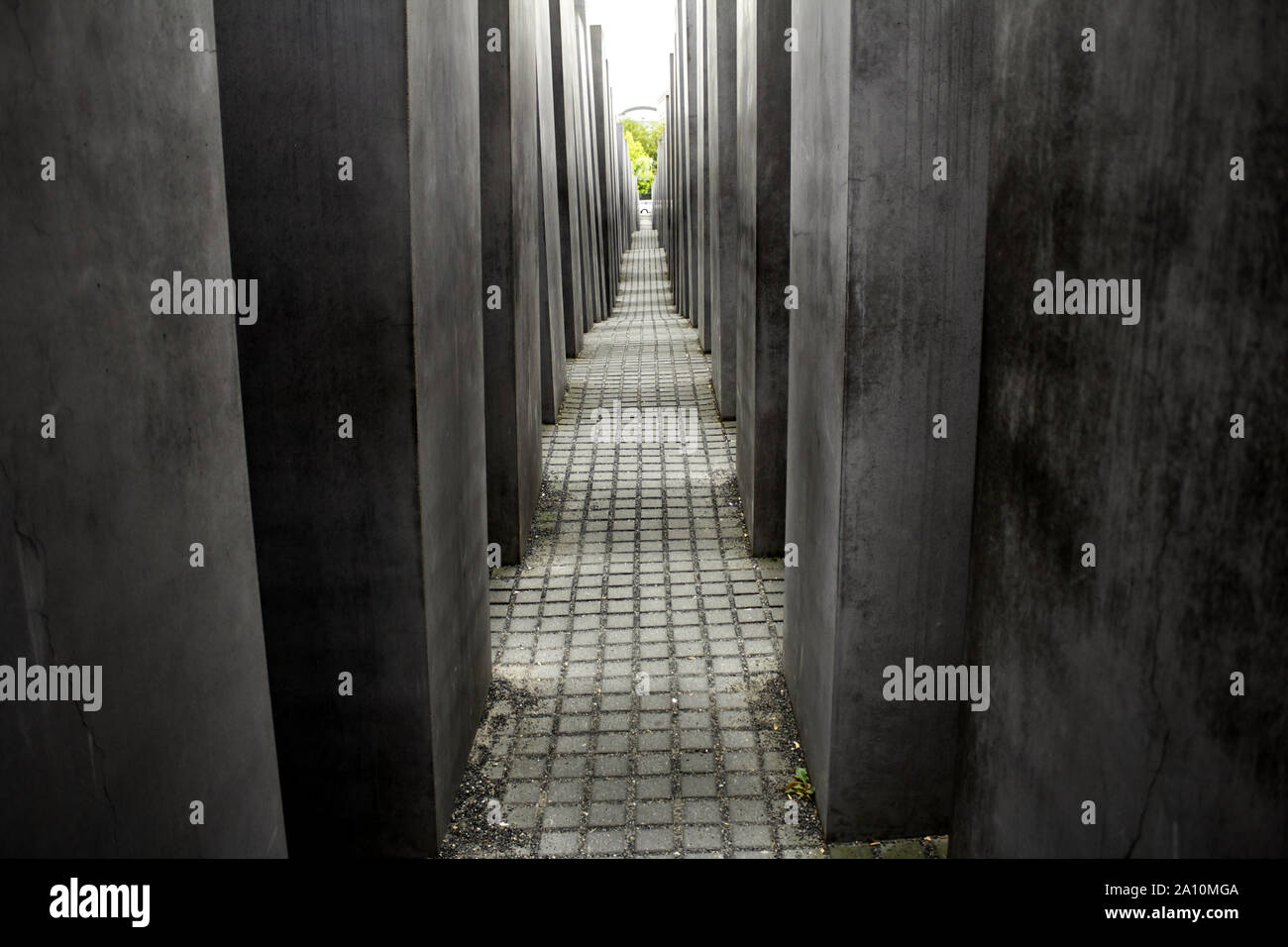 Memoriale ebreo nella piazza di Berlino, storia e monumento simbolo Foto Stock
