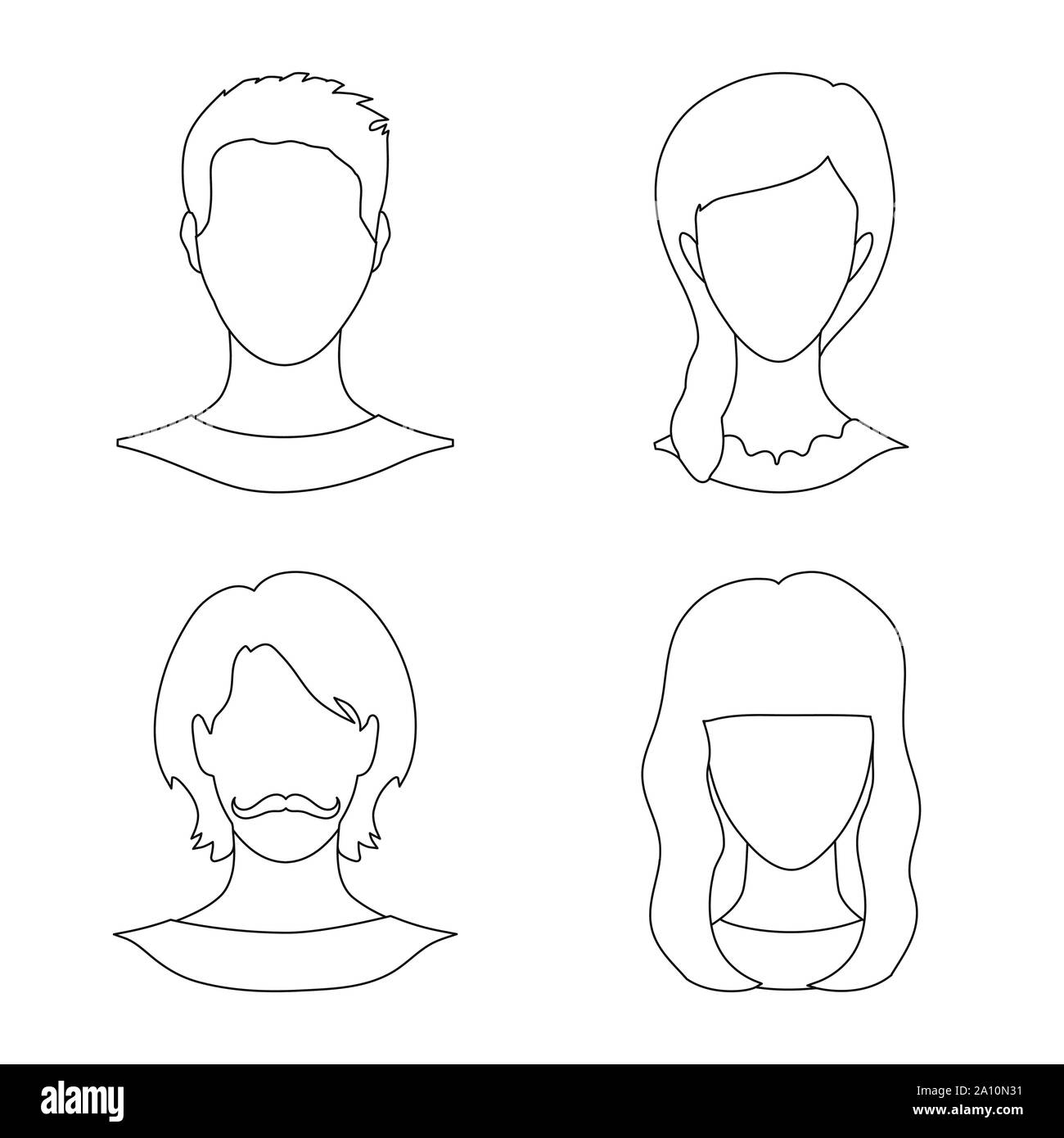 Oggetto isolato di professionale e foto logo. Raccolta dei professional e il profilo simbolo azionario per il web. Illustrazione Vettoriale