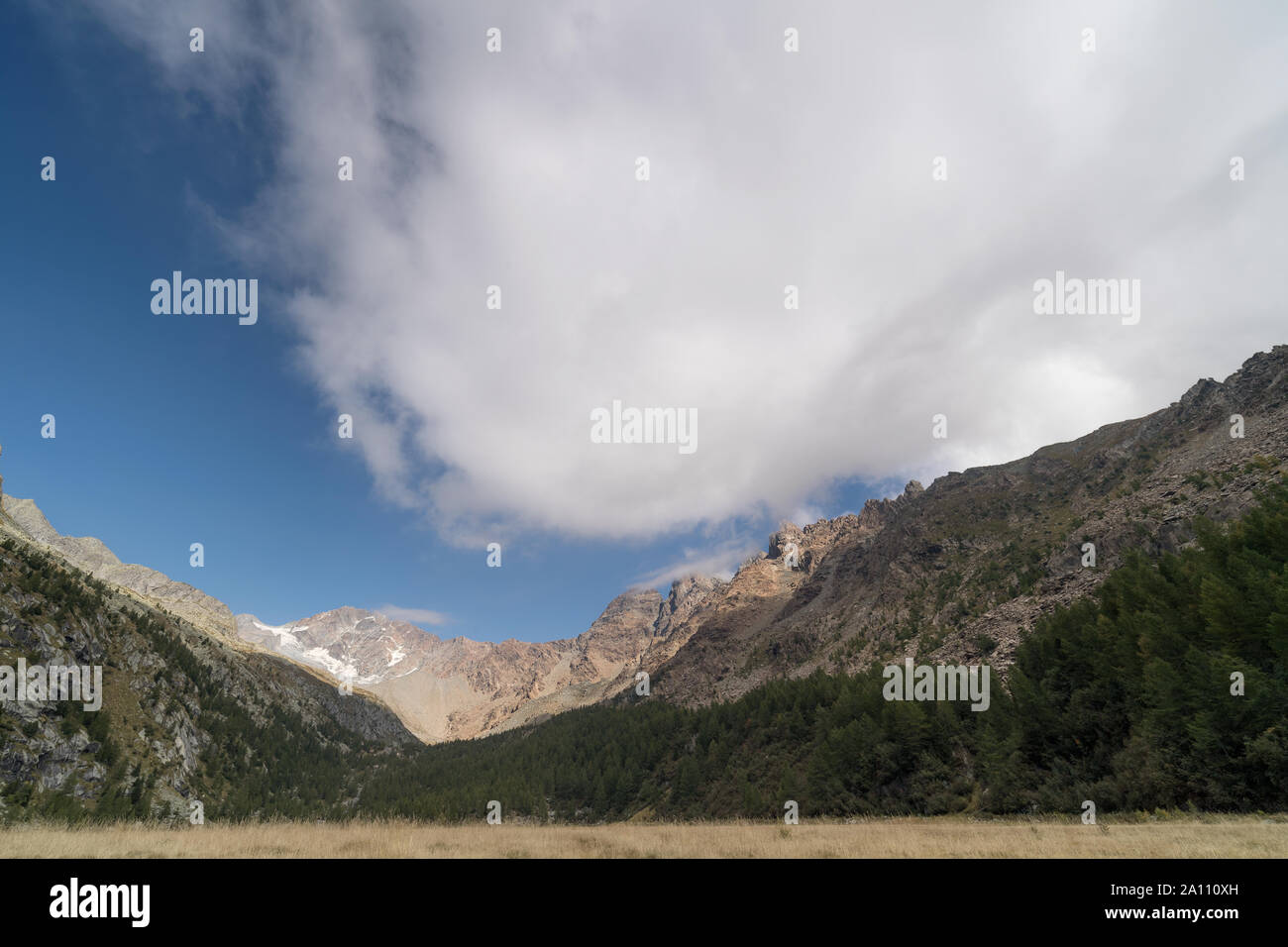 Paesaggio delle Alpi, Italia Foto Stock