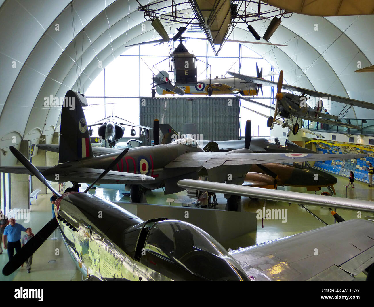 Royal Air Force (RAF) Museo / Hendon, London, Regno Unito - 29 Giugno 2014: Real aeroplani storici provenienti da tutto il mondo sul display. Foto Stock