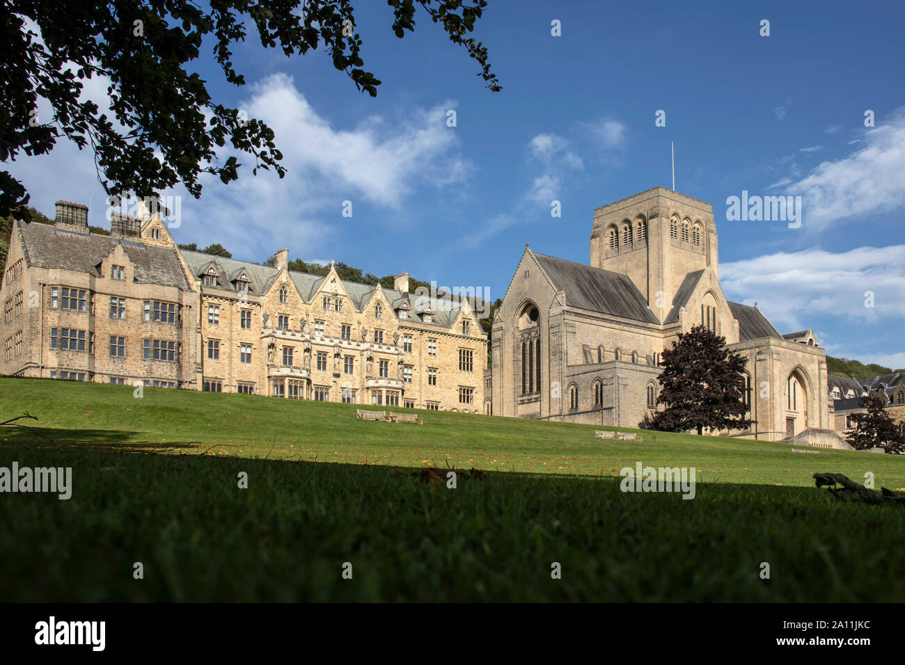 Ampleforth Abbey e College, Nr York, North Yorkshire, Foto Stock