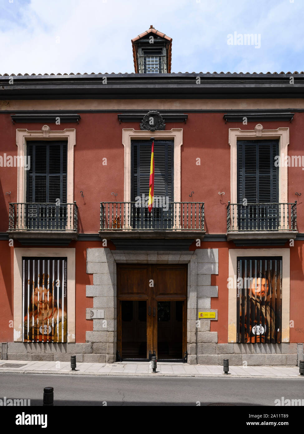 Madrid. Spagna. Museo del Romanticismo (Museo del Romanticismo), ospitato in un edificio del XVIII secolo in stile neo-classico palace una volta di proprietà del Marchese di Matallanare Foto Stock