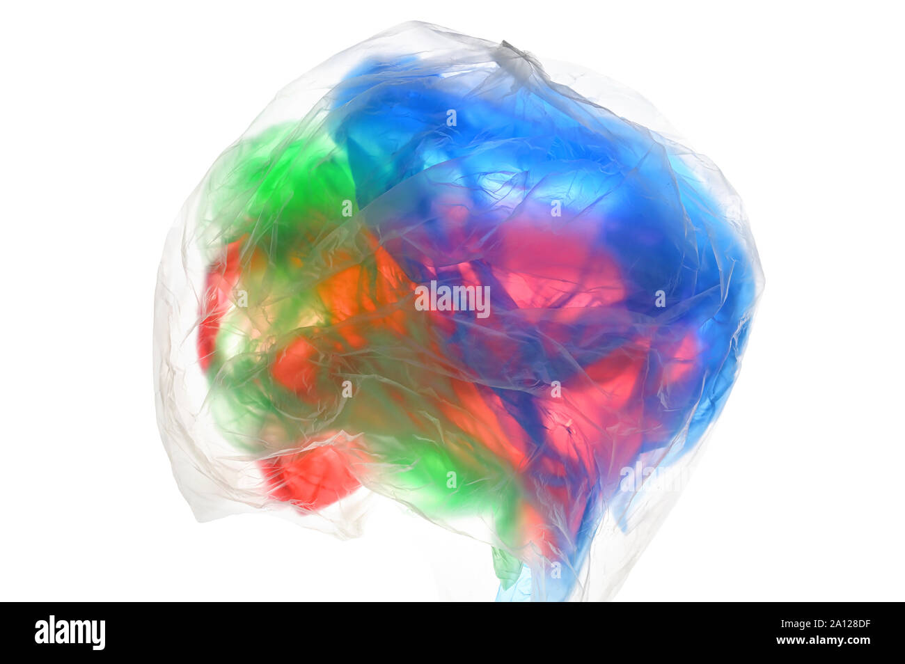 Abstract colorati sacchetti di plastica Foto Stock