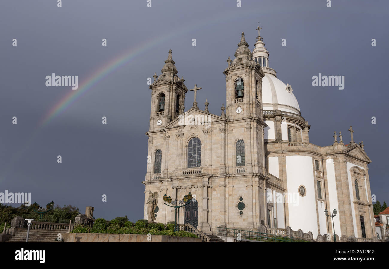 Il Santuario di Sameiro in Braga, Minho, Portogallo. Foto Stock