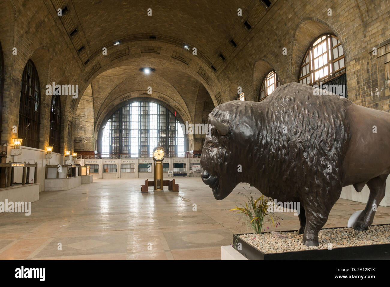 Buffalo Central Terminal Stazione Ferroviaria Di Buffalo New York Foto Stock