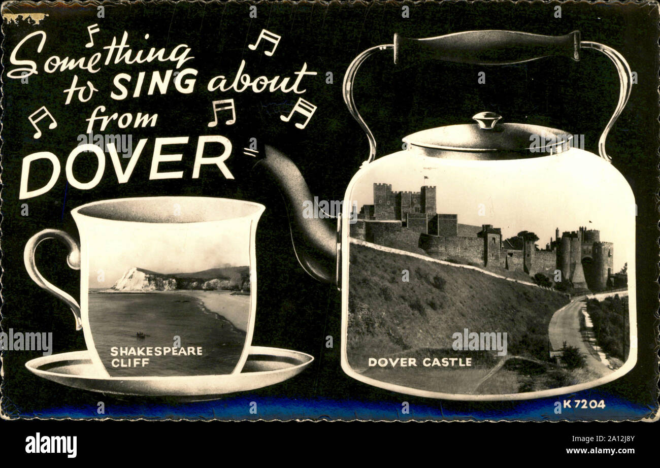 Molto vecchie cartoline per i collezionisti Foto Stock