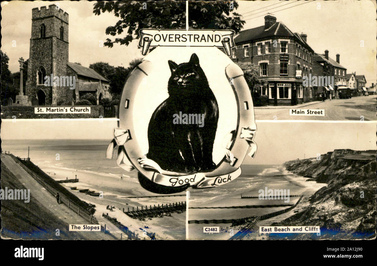 Molto vecchie cartoline per i collezionisti Foto Stock